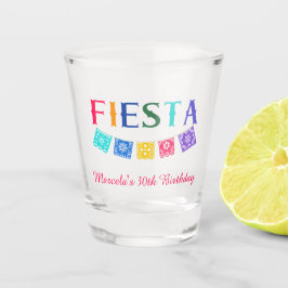 Vaso De Chupito Cumpleaños Fiesta Mexicana Colorida Personalizada