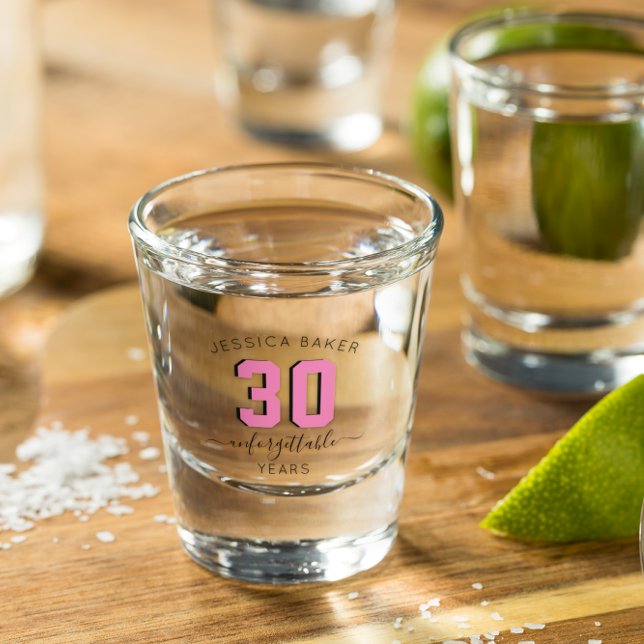 Vaso De Chupito Cumpleaños importante Keepsake personalizado (Subido por el creador)