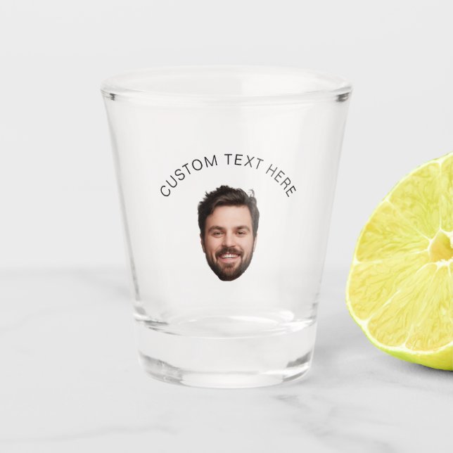 Vaso De Chupito Cumpleaños personalizado Divertido en la cara Favo (Anverso)