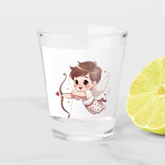 Vaso De Chupito Cupido es mío (Anverso)