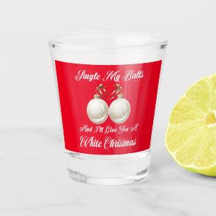 Vaso De Chupito Curioso jingle sarcástico con mis bolas Navidades