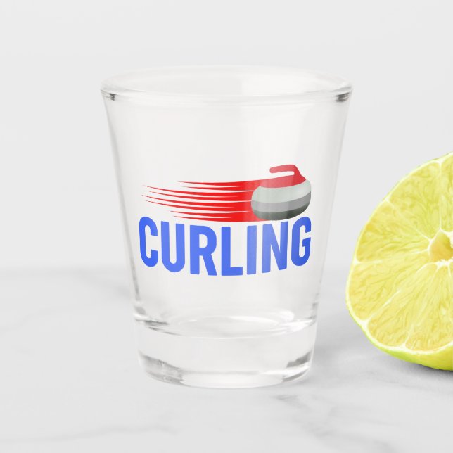 Vaso De Chupito Curling (Anverso)
