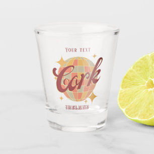 Vaso De Chupito Cursos de regalo de Cork City Ireland Retro