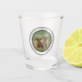 Vaso De Chupito Custom Dog Wedding Favor Dog of Honor Photo cheers