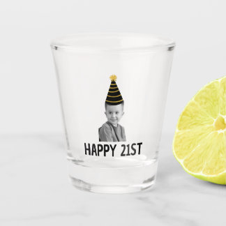 Vaso De Chupito Custom Face Milestone 21st Birthday Photo Boy