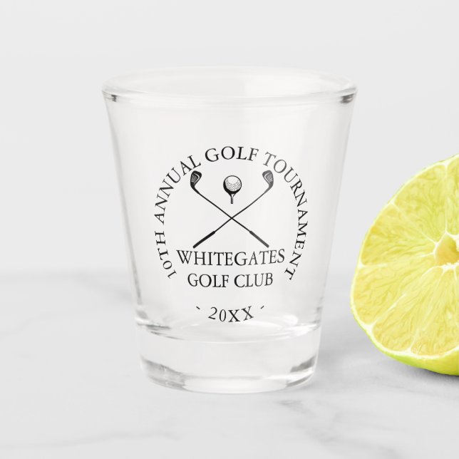 Vaso De Chupito Custom Modern Golf Club Tournament  (Anverso)