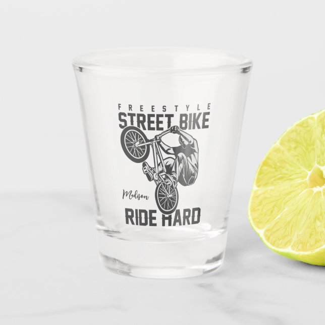 Vaso De Chupito Custom name Street Bike (Anverso)
