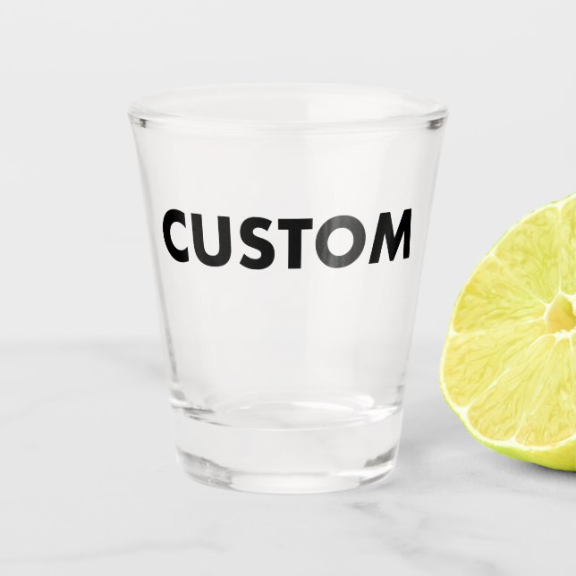 Vaso De Chupito Custom Shot Glass Blank Template - 1.5oz (Anverso)
