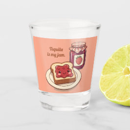 Vaso De Chupito [Customize] is my jam - cute jam and toast cartoon