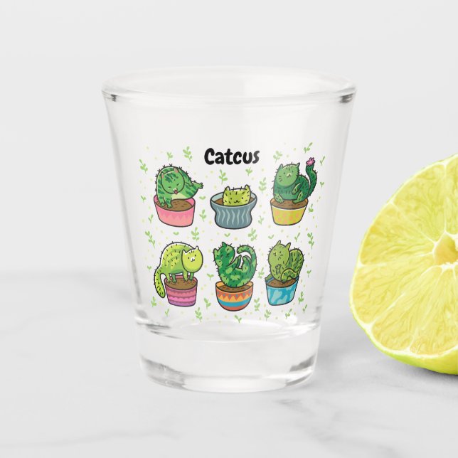 Vaso De Chupito Cute Catcus (Anverso)