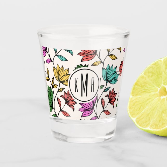 Vaso De Chupito Cute Floral (Anverso)
