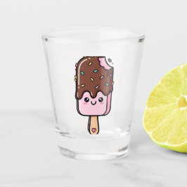 Vaso De Chupito Cute Kawaii Smiling Popsicle