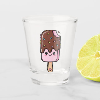 Vaso De Chupito Cute Kawaii Smiling Popsicle