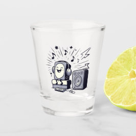 Vaso De Chupito Cute Music Lover – Fun Cartoon Music Tumbler
