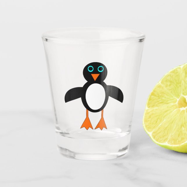 Vaso De Chupito Cute pingüino (Anverso)