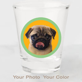 Vaso De Chupito Cute Pug Dog Lover Photo Orange Stocking Stuffer