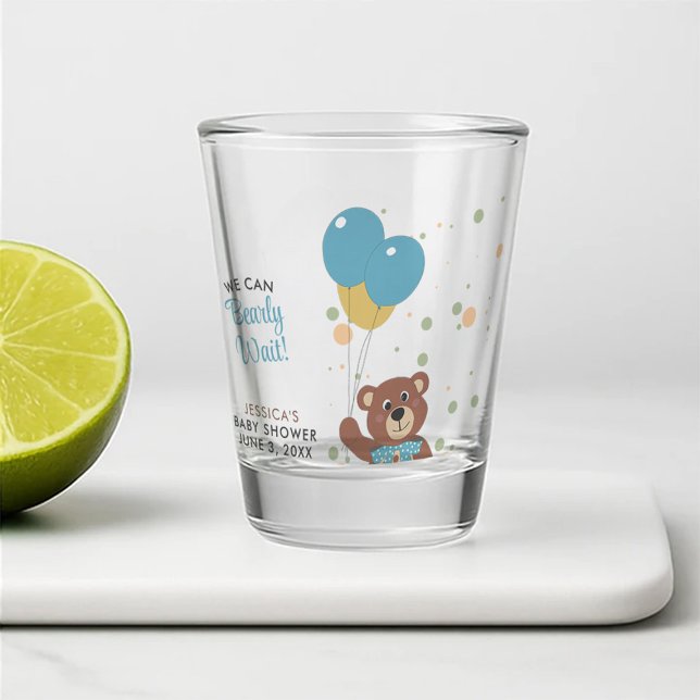 Vaso De Chupito Cute Whimsical Teddy Bear Tema Niño Bebé Ducha (Subido por el creador)