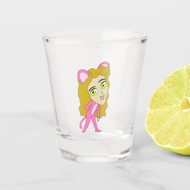 Vaso De Chupito cutícula rosa (Anverso)