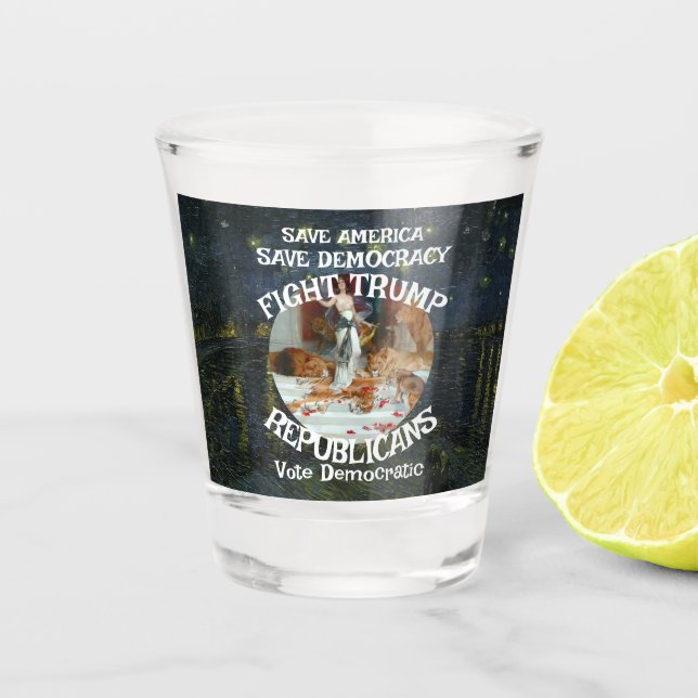 Vaso De Chupito Czar Mentiroso Trump Partido Republicano USA Améri (Anverso)