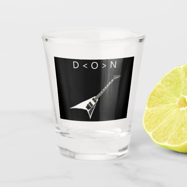 Vaso De Chupito D< O >N Guitar Vidrio (Anverso)