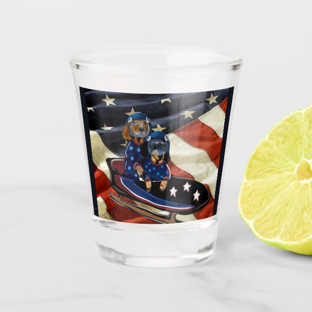 VASO DE CHUPITO DACHSHUND  (Anverso)