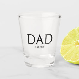 Vaso De Chupito Dad Estableció Clásico Gorras Negro