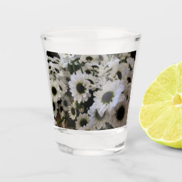 Vaso De Chupito Daisy blanco y negro -