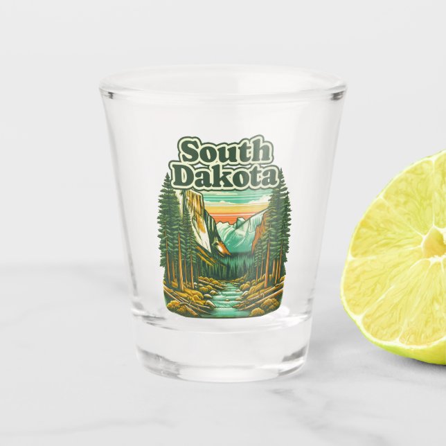 Vaso De Chupito Dakota del Sur (Anverso)