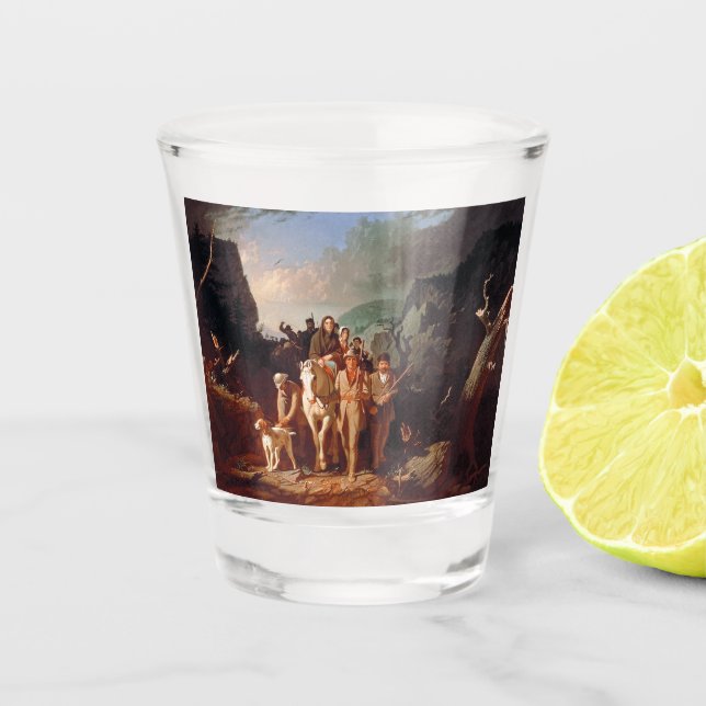 Vaso De Chupito Daniel Boone escolta a los colonos (Anverso)