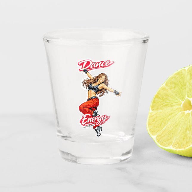 Vaso De Chupito Danza de Energía y Libertad (Anverso)