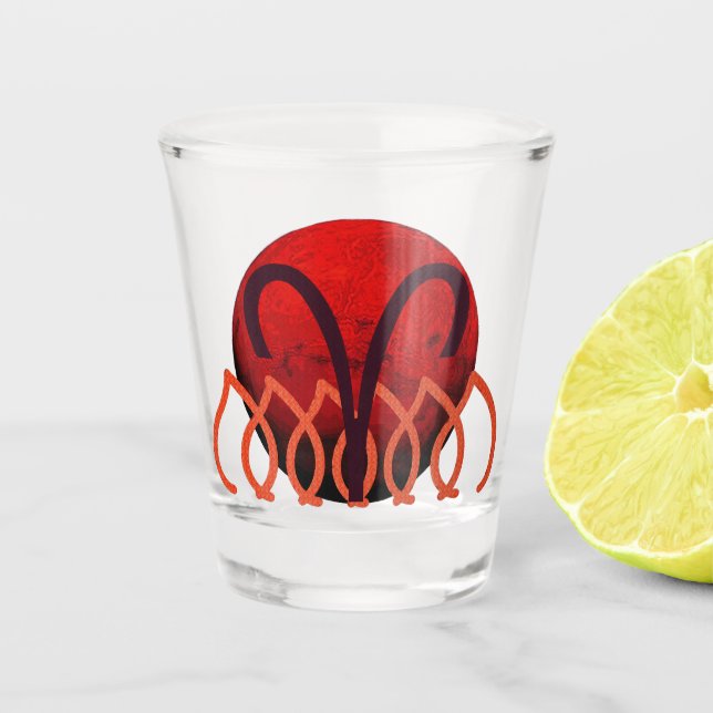 Vaso de chupito de Aries (Anverso)