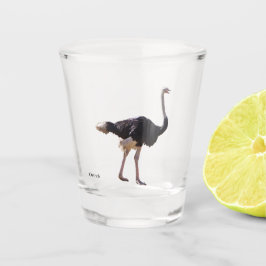 Vaso de chupito de avestruz