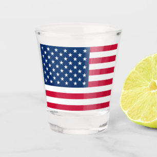 Vaso de chupito de bandera americana patriótica