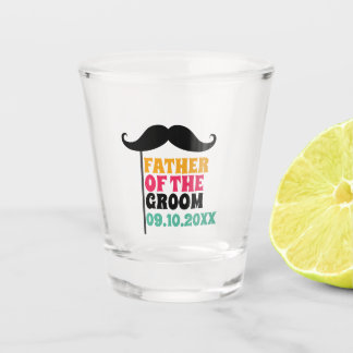 Vaso de chupito de bigote para el legendario padre
