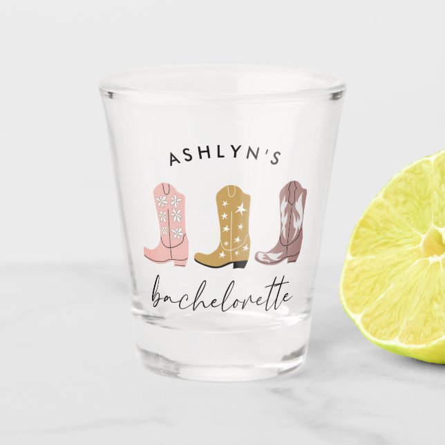 Vaso de chupito de Botas de Vaquero del Oeste para (Anverso)