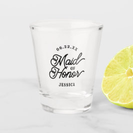 Vaso de chupito de Dama de Honor minimalista perso