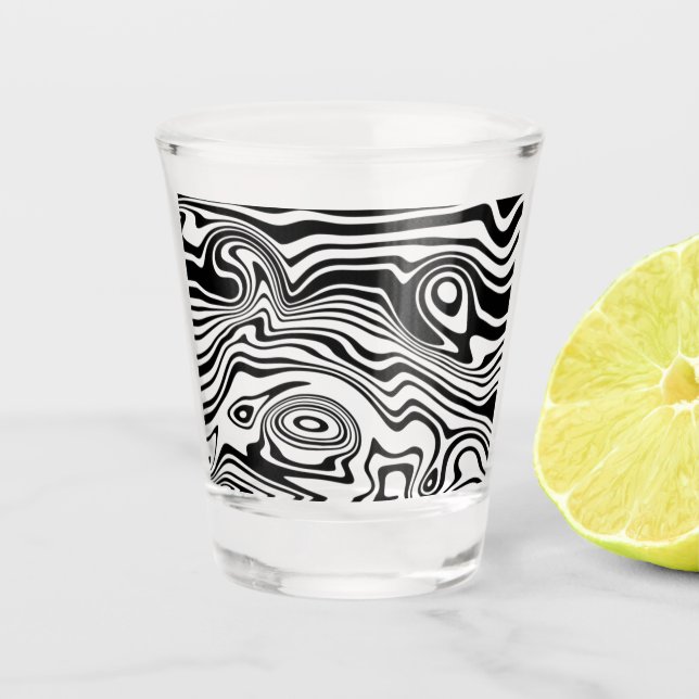 Vaso de chupito de diseño artístico (Anverso)