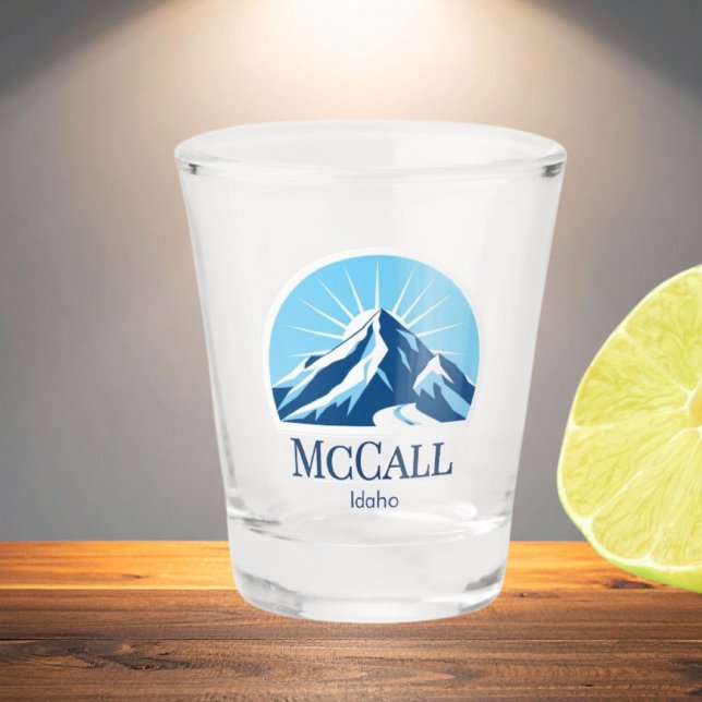 Vaso de chupito de esquí McCall Idaho (Subido por el creador)