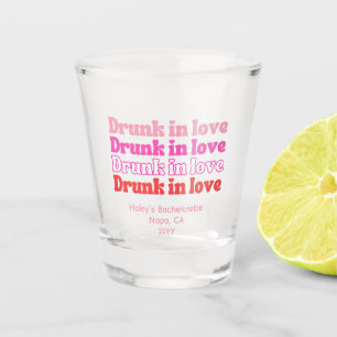 Vaso de chupito de fiesta de soltera Borracha enam