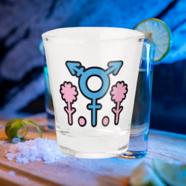 Vaso de chupito de Flores Orgullosas (Subido por el creador)