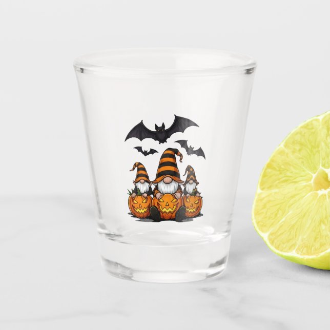 Vaso de chupito de Gnomo de Halloween (Anverso)