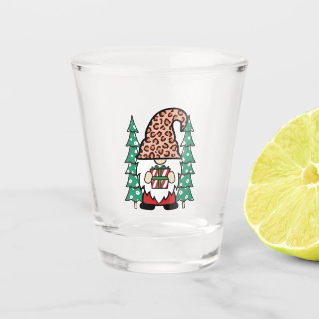 Vaso de chupito de Gnomo de Navidad - Sorbo de Eli (Anverso)