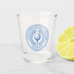 Vaso de chupito de golf clásico con nombre persona