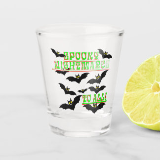 Vaso de chupito de Halloween de murciélago