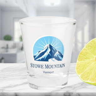 Vaso de chupito de la estación de esquí Stowe Moun