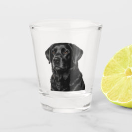 Vaso de chupito de Labrador Negro