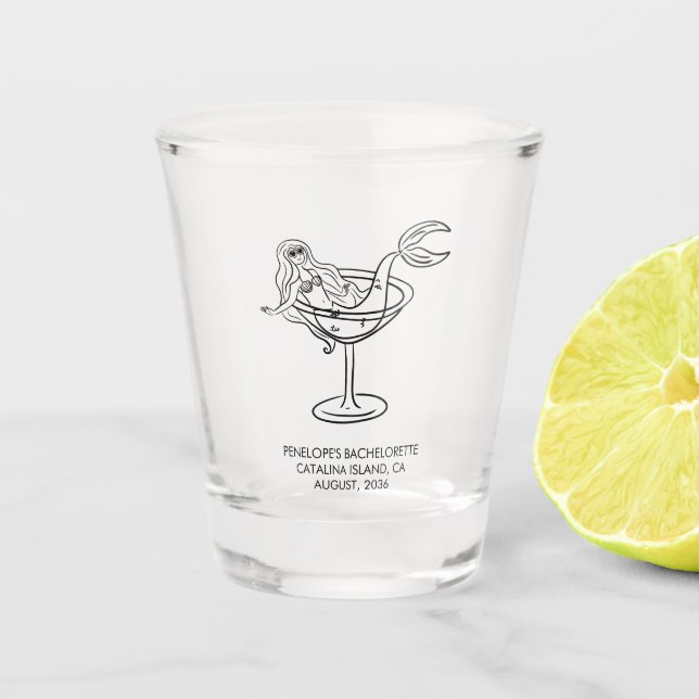 Vaso de chupito de regalo de despedida de soltera  (Anverso)