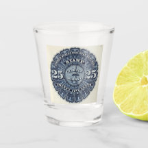 Vaso de chupito de sello de ingresos de cerveza Vi