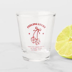 Vaso de chupito de soltera Feeling Lucky Cherry Di
