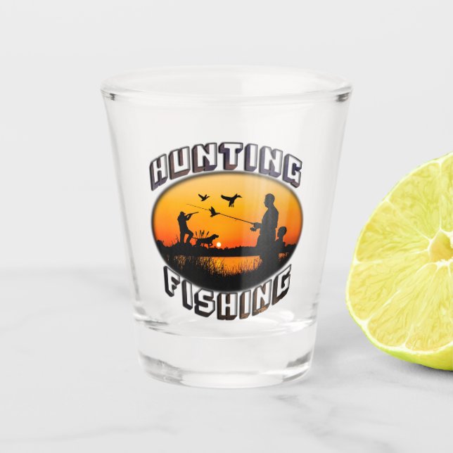 Vaso de chupito de vida de caza (Anverso)